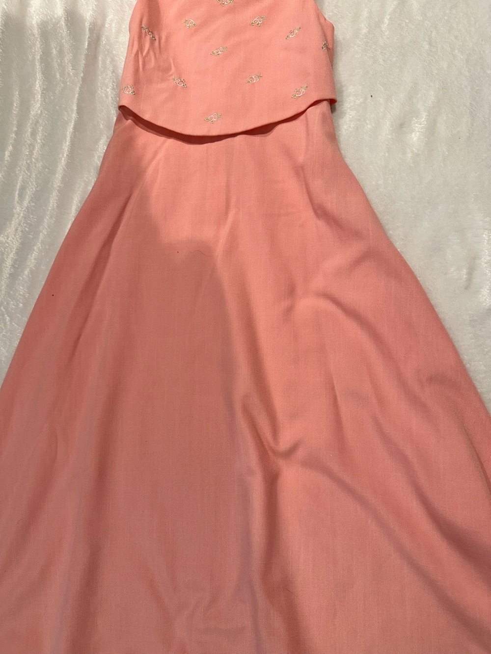 Girls Bonnie Jean Coral Dress